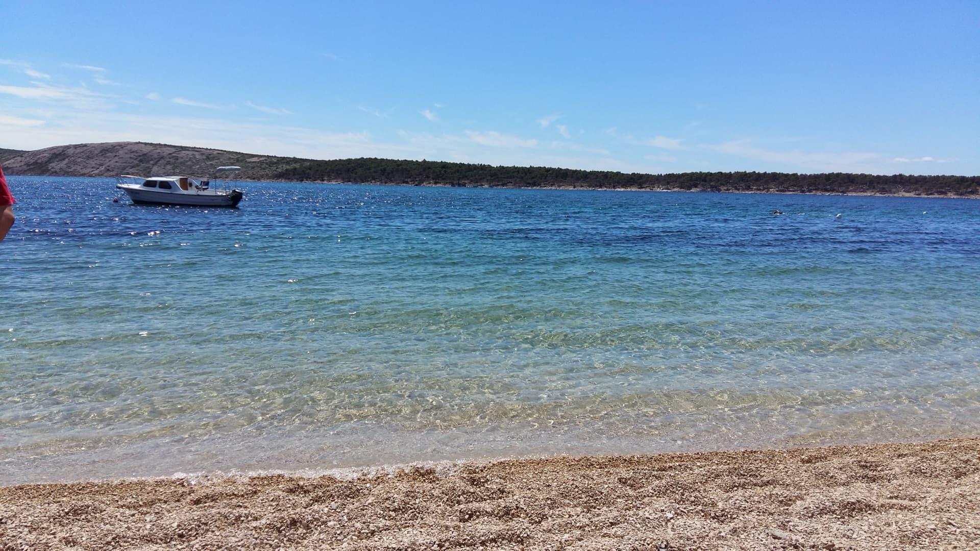 Plaža Barbat in Barbat, Rab Island.