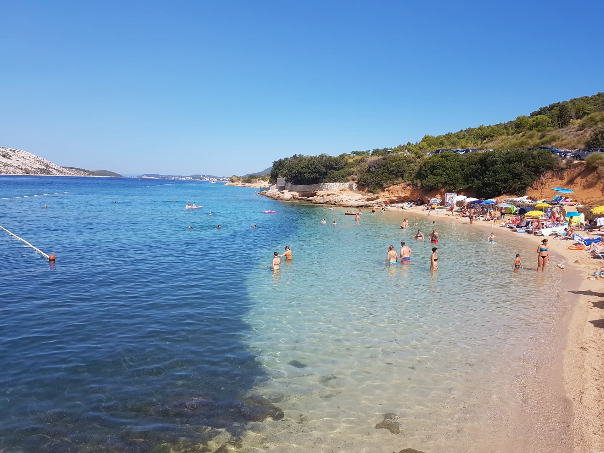 Plaža Pudarica in Barbat, Rab Island.