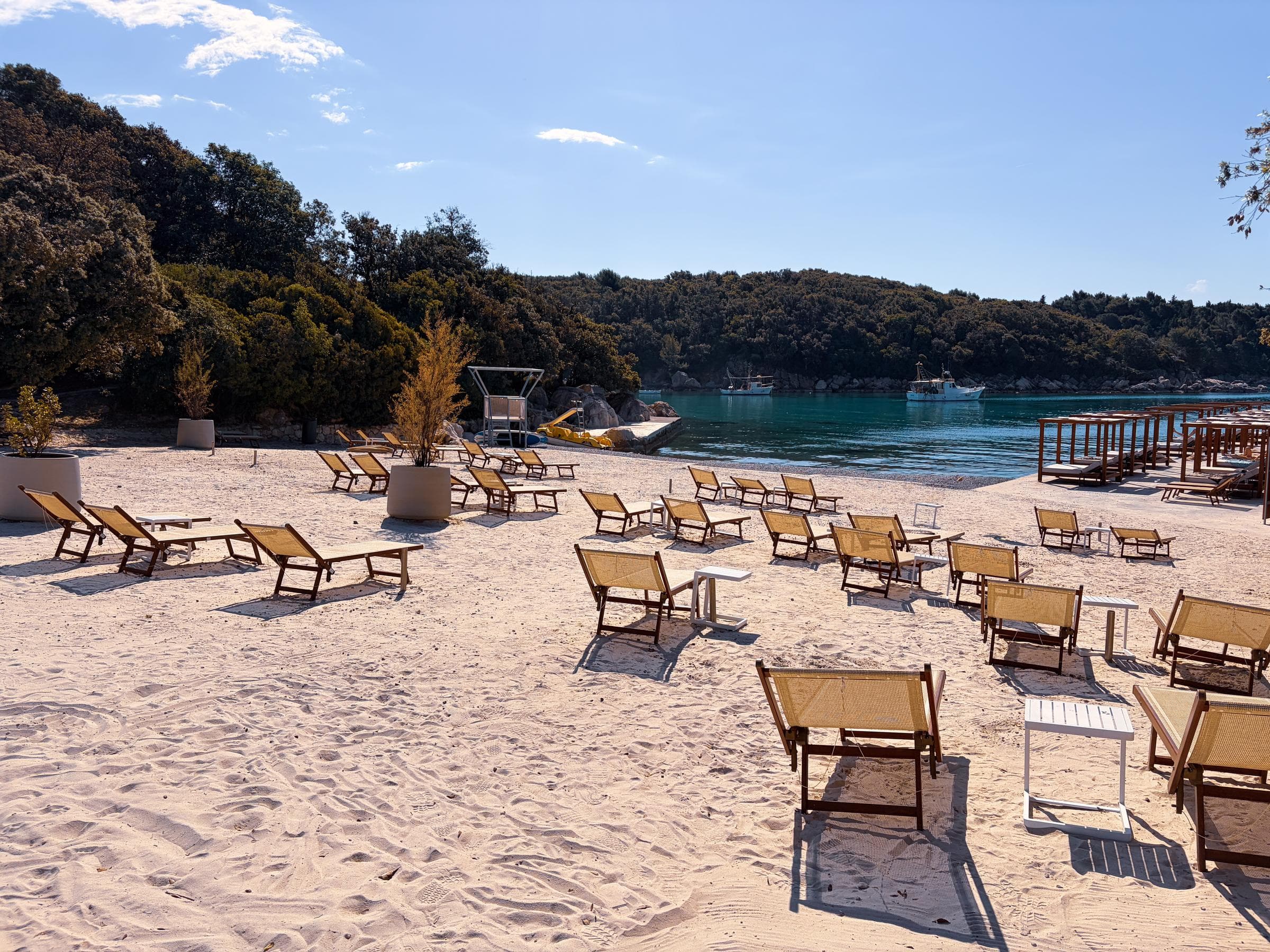 Plaža Eva in Rab, Rab Island.