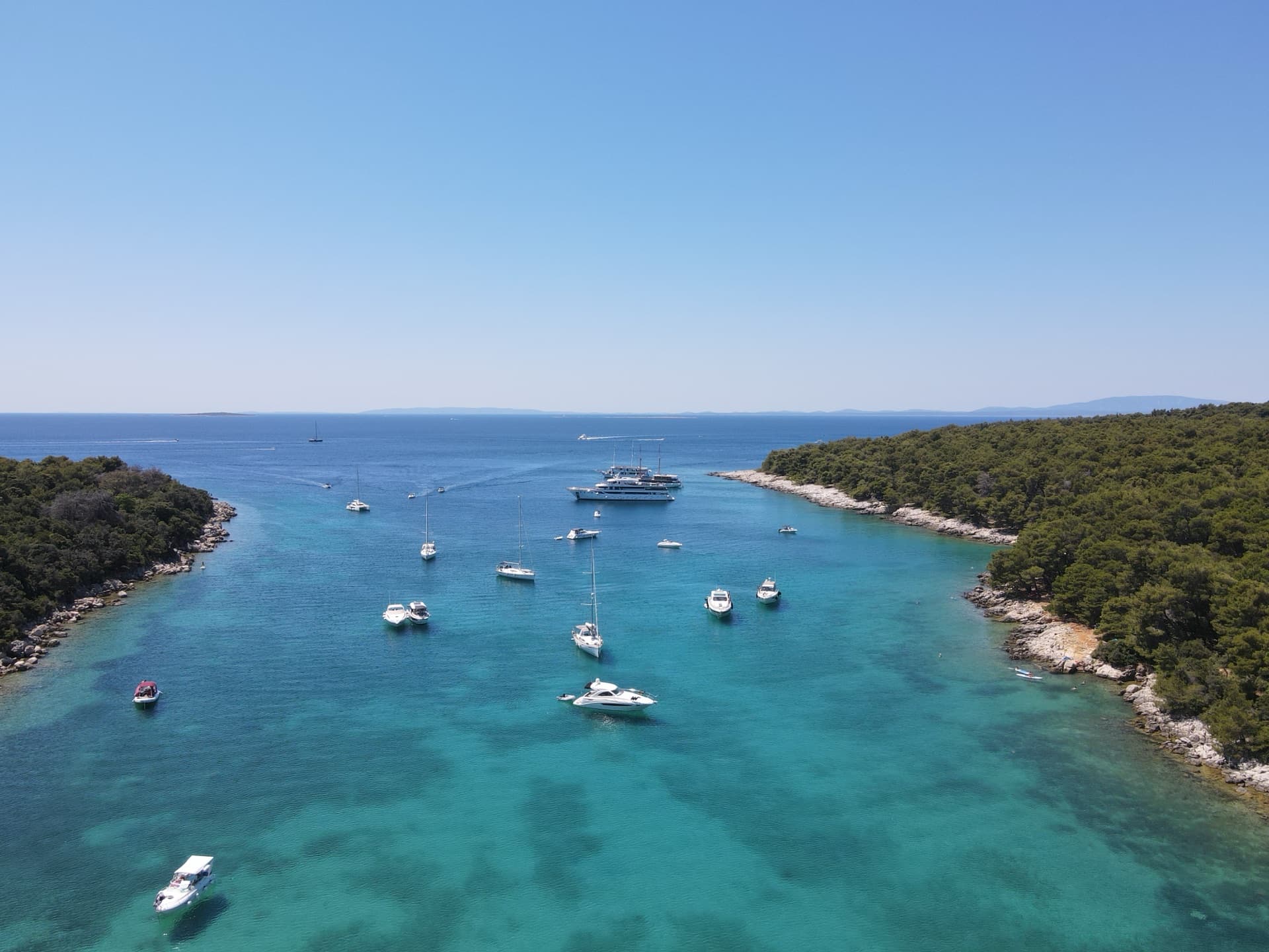Uvala Sorinj (Kampor) in Kampor, Rab Island.